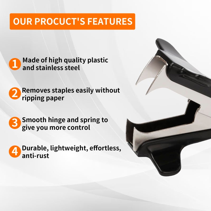 إيجل مزيل دبابيس إيجل، أداة سحب الدبابيس، مقبض إصبع عريض للغاية، فكوك فولاذية، عبوة من 3 قطع، أسود - Image 3